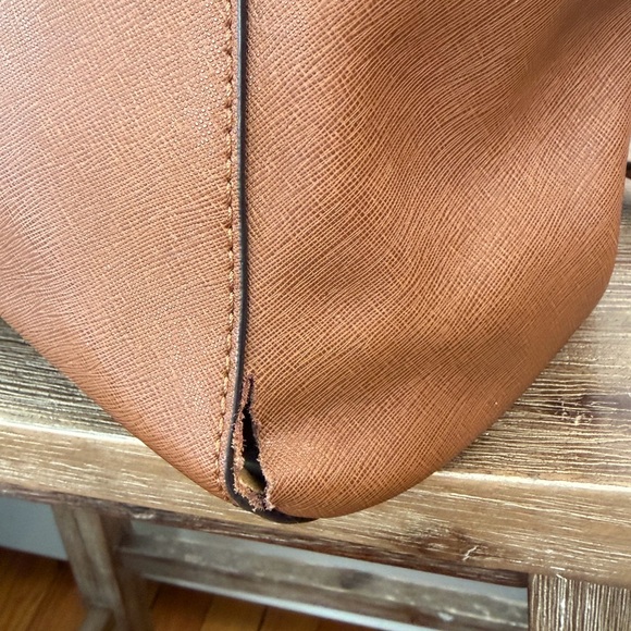 Michael Kors Tan Leather Satchel - Picture 5 of 13